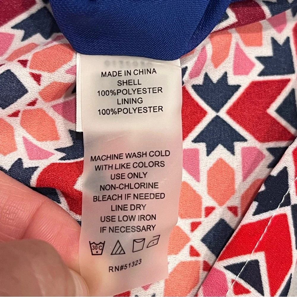 Vince Camuto Valencia Tile Women’s Sleeveless Midi Dress - Picture 9 of 10